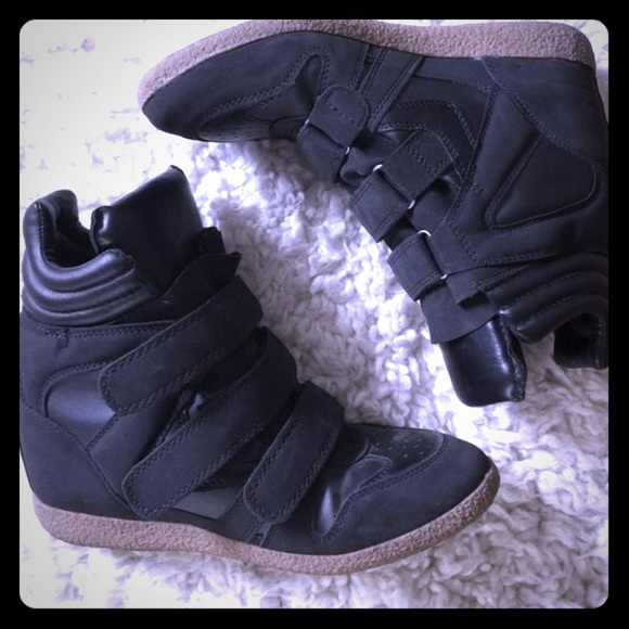 Shoes Black Wedge Sneakers Similar To Isabel Marent Poshmark